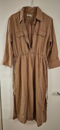 Baumwoll-Satin-Kleid Gr.M