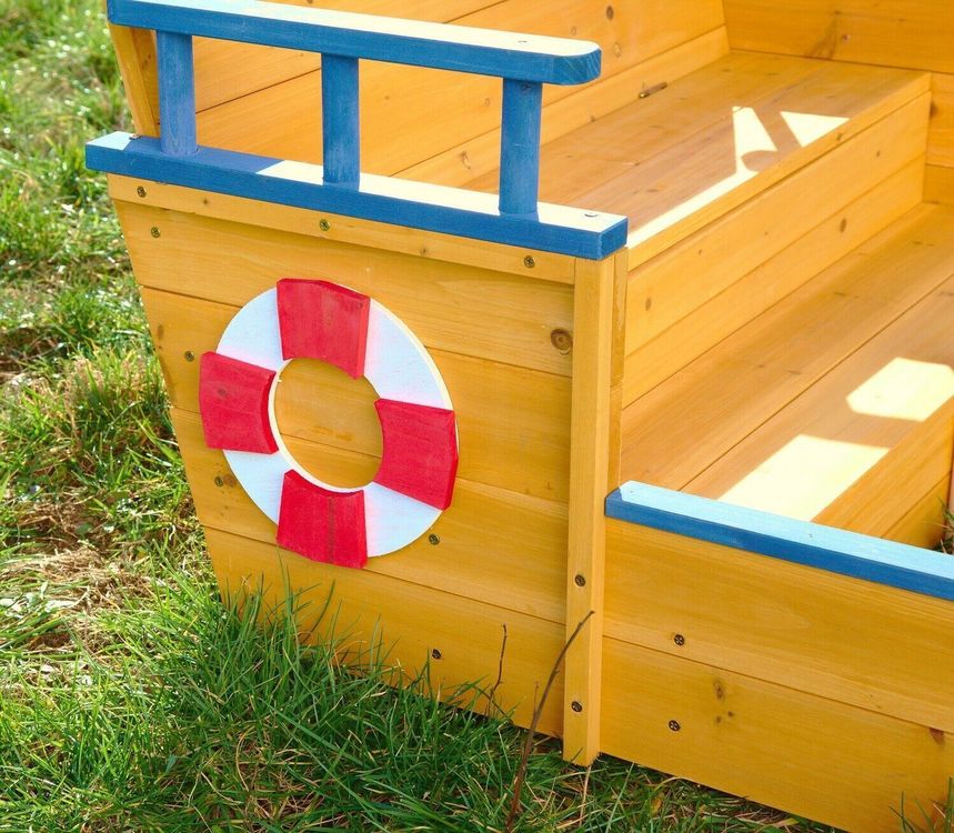 Piratenboot Sandkasten Boot aus Holz Kaufen auf Ricardo