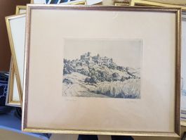Bild Gemälde Regensberg von Emmy Fenner (1881-1955) signiert