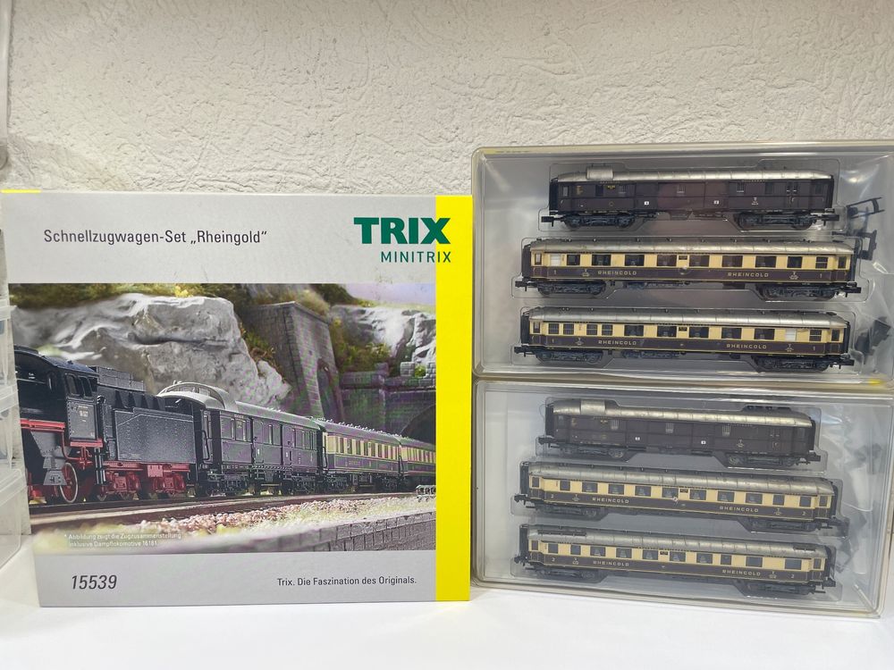 Minitrix 15539 Schnellzugwagen-Set Rheingold, gealtert (Neu (gemäss ...