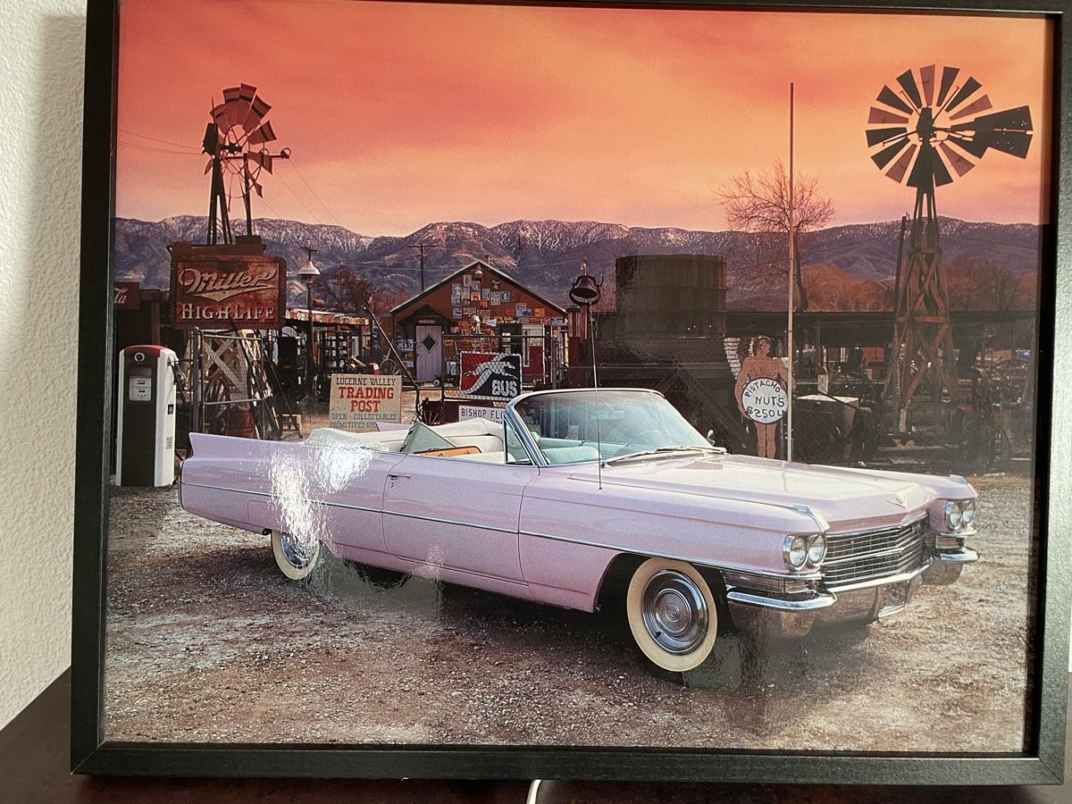 Foto & Immagini: Pink Cadillac, gerahmtes Bild, beleuchtet – Usato da Fehraltorf venduto da Nadja0205
