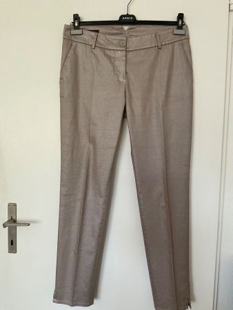 PESERICO BW Elasthan Hose Gr 40, it. 46 Taupe/Glanz wie neu