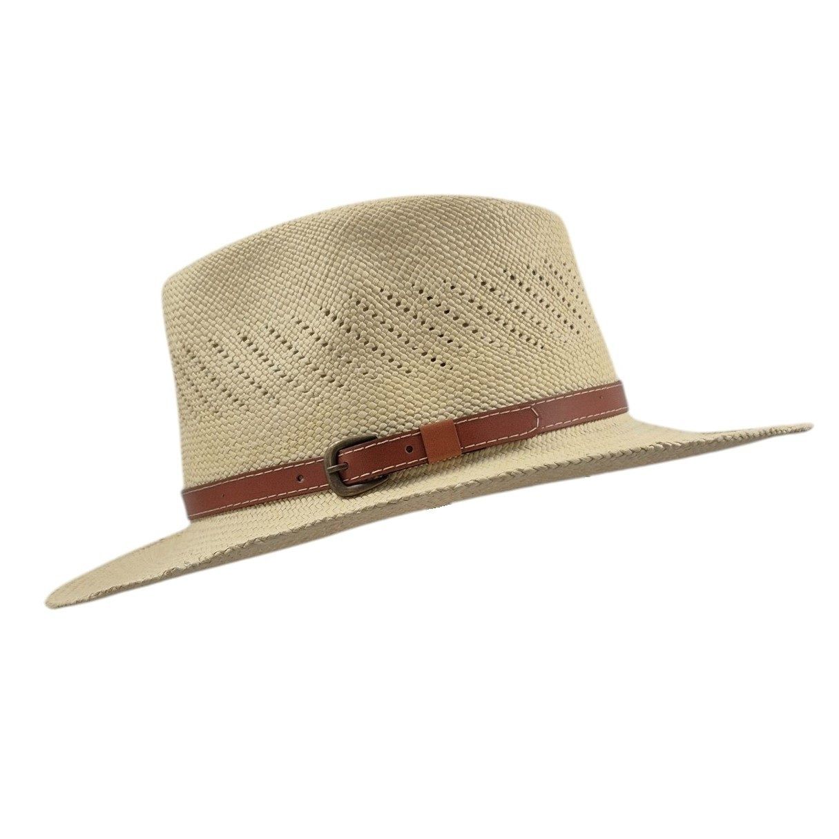 Copricapi, berretti & cappellini: Panama Hat Summit aus Stroh mit Lederband, Large 58/59cm – Nuovo e nell'imballaggio originale da Villnachern venduto da felixmoran 1