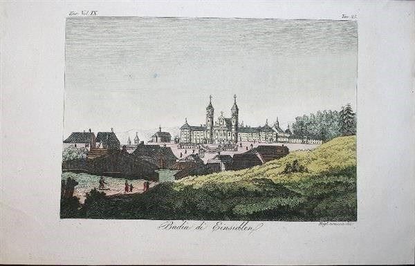 Incisioni: Einsiedeln Kupferstich 1826 – Usato da Rafz venduto da Helvet32