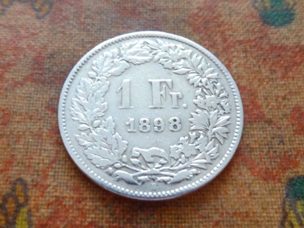 Alle Münzen: 1 Fr. 1898  (Y) – Gebraucht aus Romanel-sur-Lausanne von Swift13