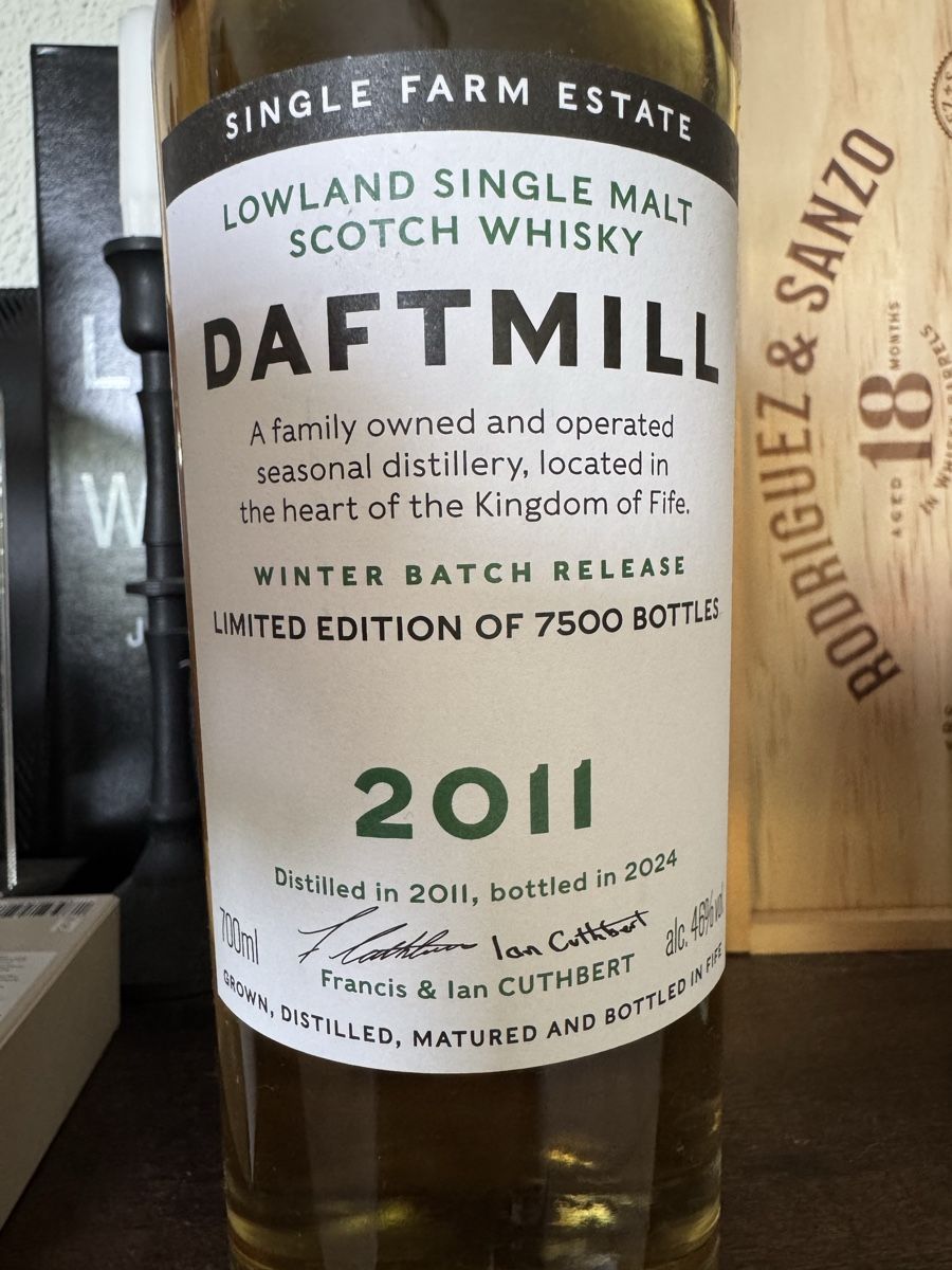 Daftmill Bevande alcoliche: Daftmill Single Farm Estate 2011 Winter Batch 700ml 46% Vol. – Nuovo e nell'imballaggio originale da Hergiswil NW venduto da wert721 1