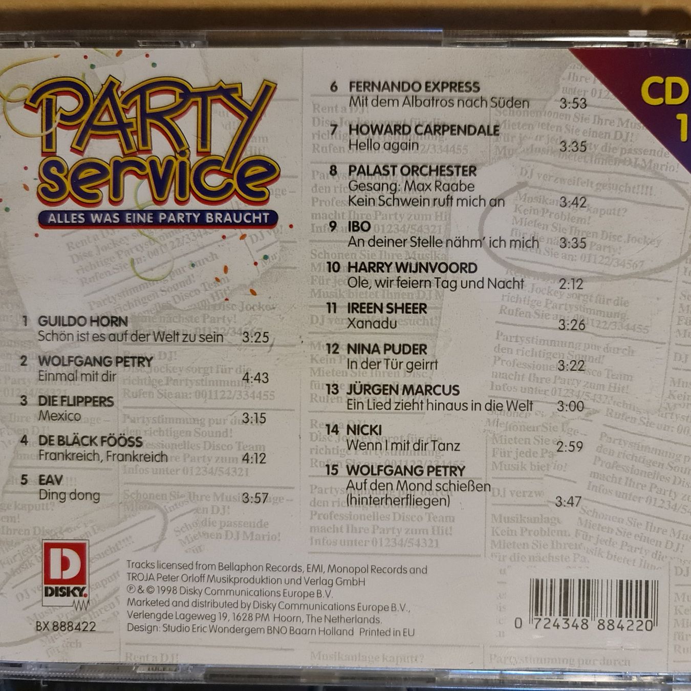 CD: Party Service – Usato da Dintikon venduto da Vexi 1