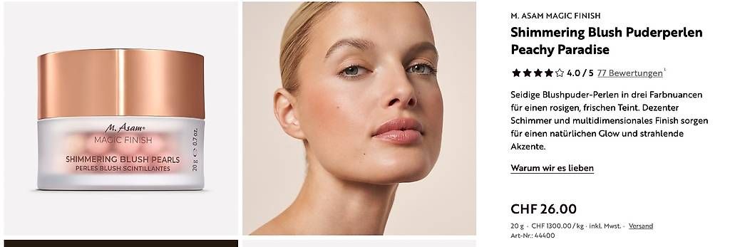 Make-up: M. Asam Magic Finish Shimmering Blush Puderperlen  – Usato da Winznau venduto da Chrege_Z 2