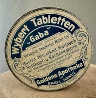 WYBERT Blechdose Tabletten „GABA“ Goldene Apotheke Basel