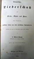 1850 STuttgart, Albert KNAPP, evangel. LIEDERSCHATZ