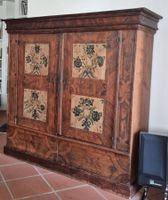 Antiker Zürcher wellenschrank, bemalt, ca 1760