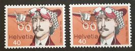 1977: Oscar Bider Nr.582 Abart verschob.Farb Unterdruck **