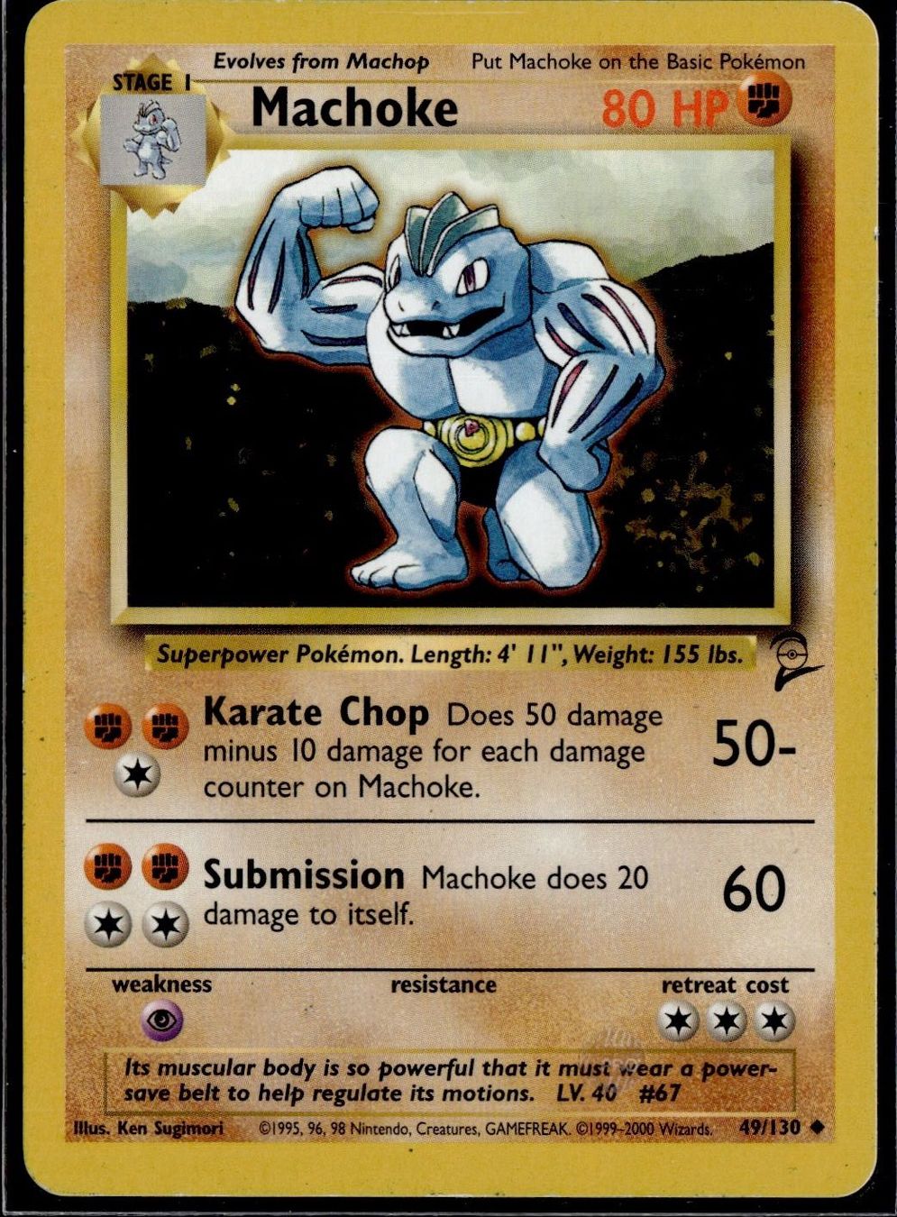 Pokémon Carte collezionabili: machoke 49/130 Base Set – Usato da Zürich venduto da pokemon_cards