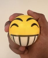 Anti-Stress Ball Smiley gelb neuwertiger Zustand