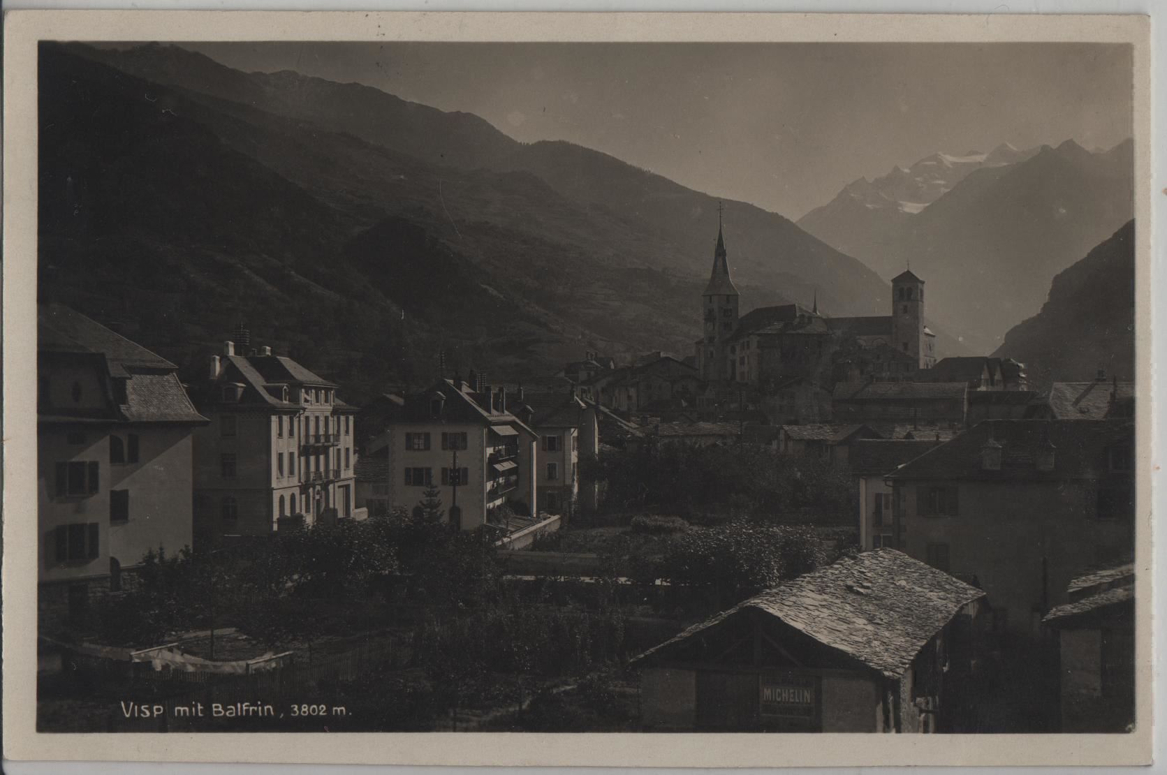 Tutti i francobolli: Viege Visp mit Balfrin, 3802 m – Antico da Ettingen venduto da Kartenplanet