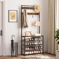 Garderobenständer Kleiderständer Garderobe mit Schuhregal