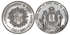 Schützenmedaille "Ebnat-Kappel" von 1891 (Silber, unz +)