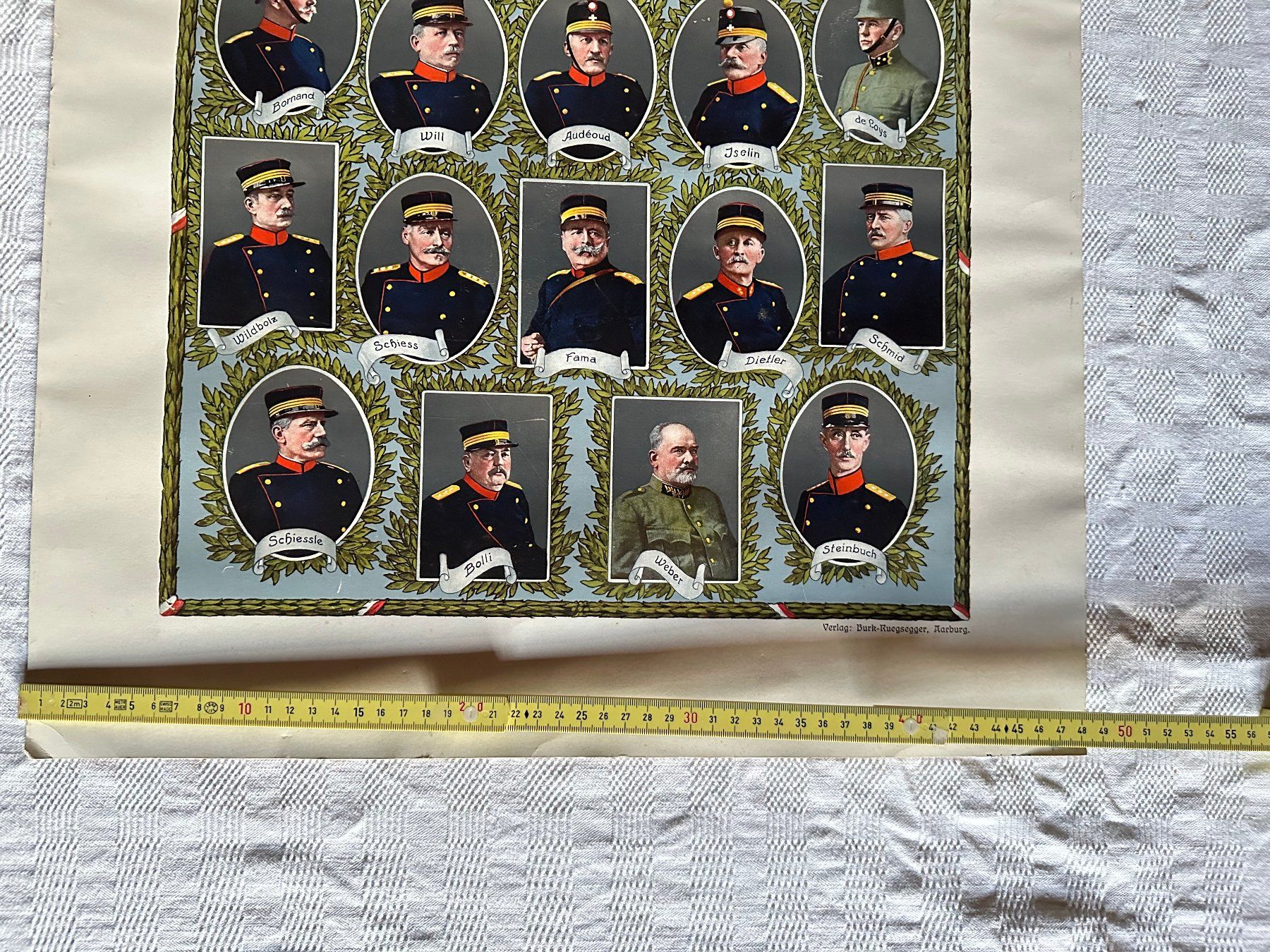 Foto & Immagini: Affiche "Les chefs de l'Armée Suisse 14-18" – Usato da Ste-Croix venduto da BuffetSC 4