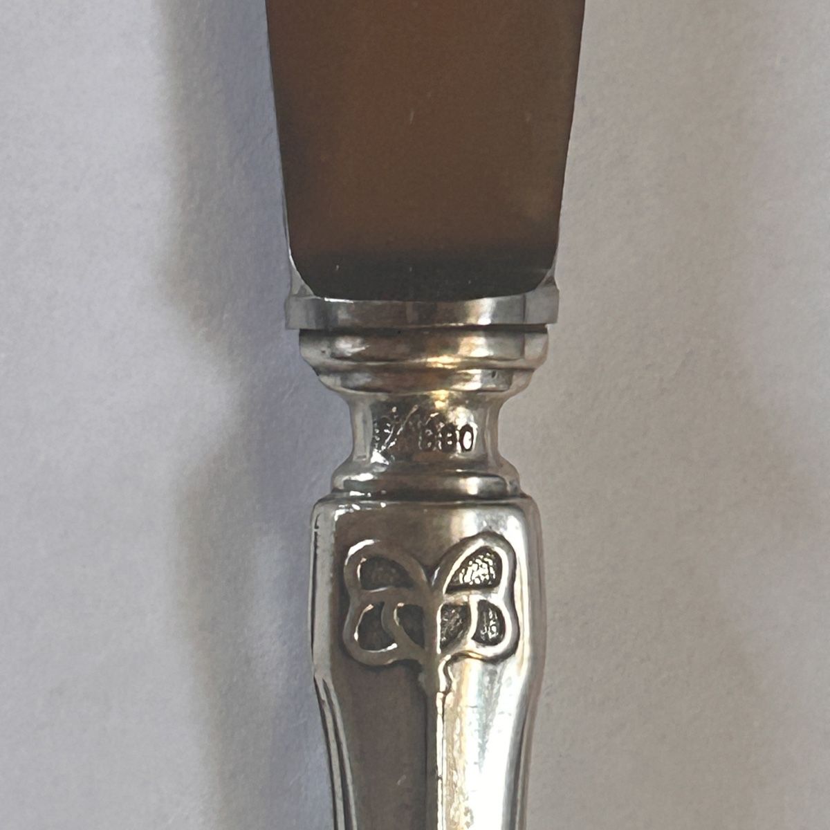 Jezler Posate: Silbermesser, jezler 800er Silber (18cm) – Usato da Basel venduto da bellespirit 4