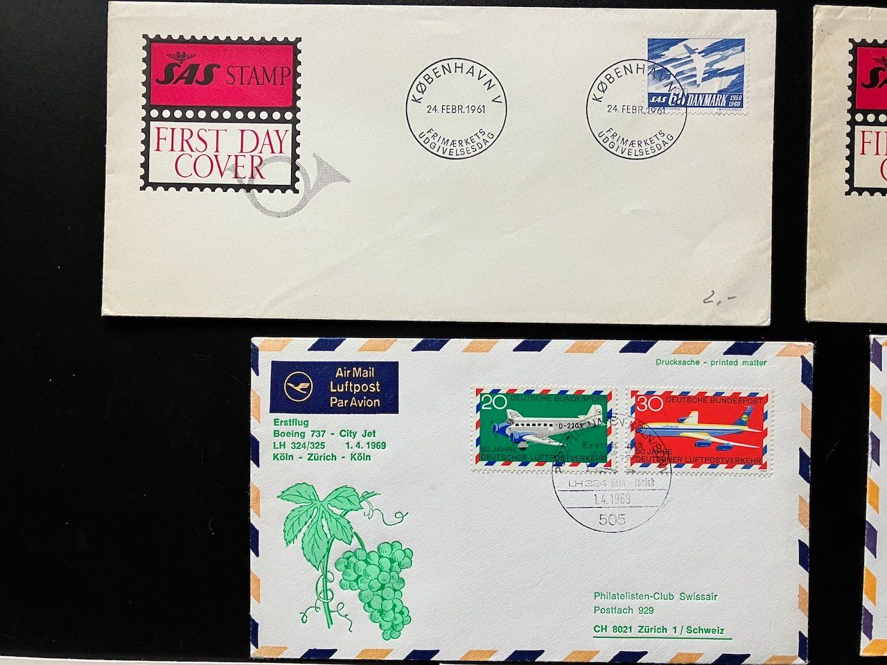 Tutti i francobolli: 11 Flugbriefe 1961-2005 – Usato da Nesslau venduto da andi_hon 1