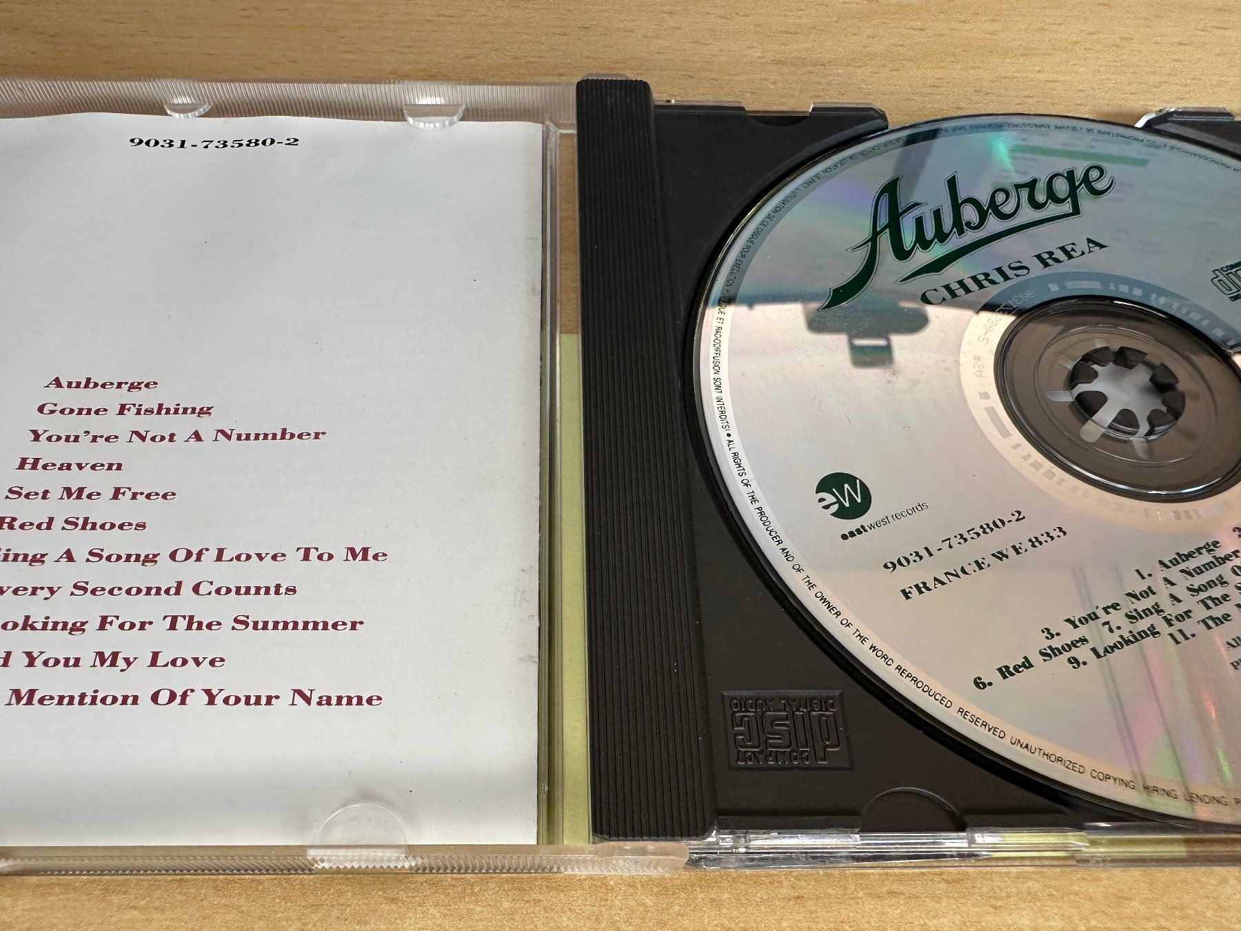 CD: Chris Rea – Auberge – Usato da Rikon im Tösstal venduto da Alpenmutz 2
