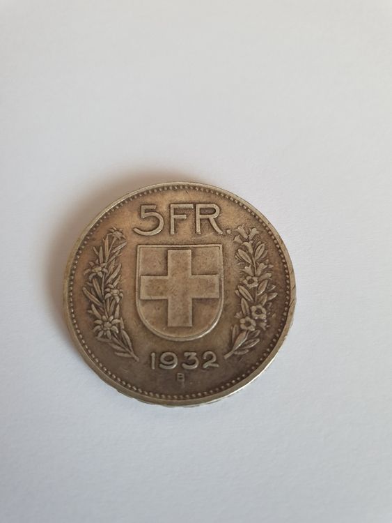 VTgclt – Réplique De Pièce De 5 Francs Suisse 1900-B – Argenté – Collection Souvenir – Alliage De Zinc – Décoration Ou Cadeau