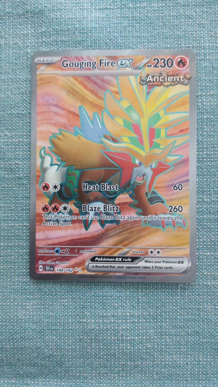 Pokémon Carte collezionabili: Gouging Fire ex Fullart Temporal Forces – Nuovo (secondo la descrizione) da Bellinzona venduto da Pagur