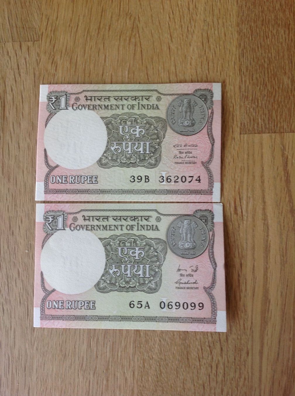 Banconote: Deux billets de l'Inde FAST UNC – Nuovo (secondo la descrizione) da Villars-sur-Glâne venduto da Graca03