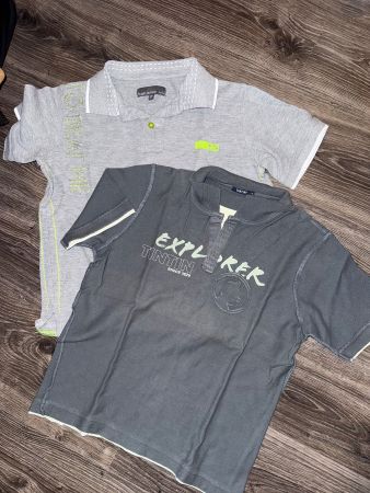 Lot 2 polos dont Tinitin 134-140