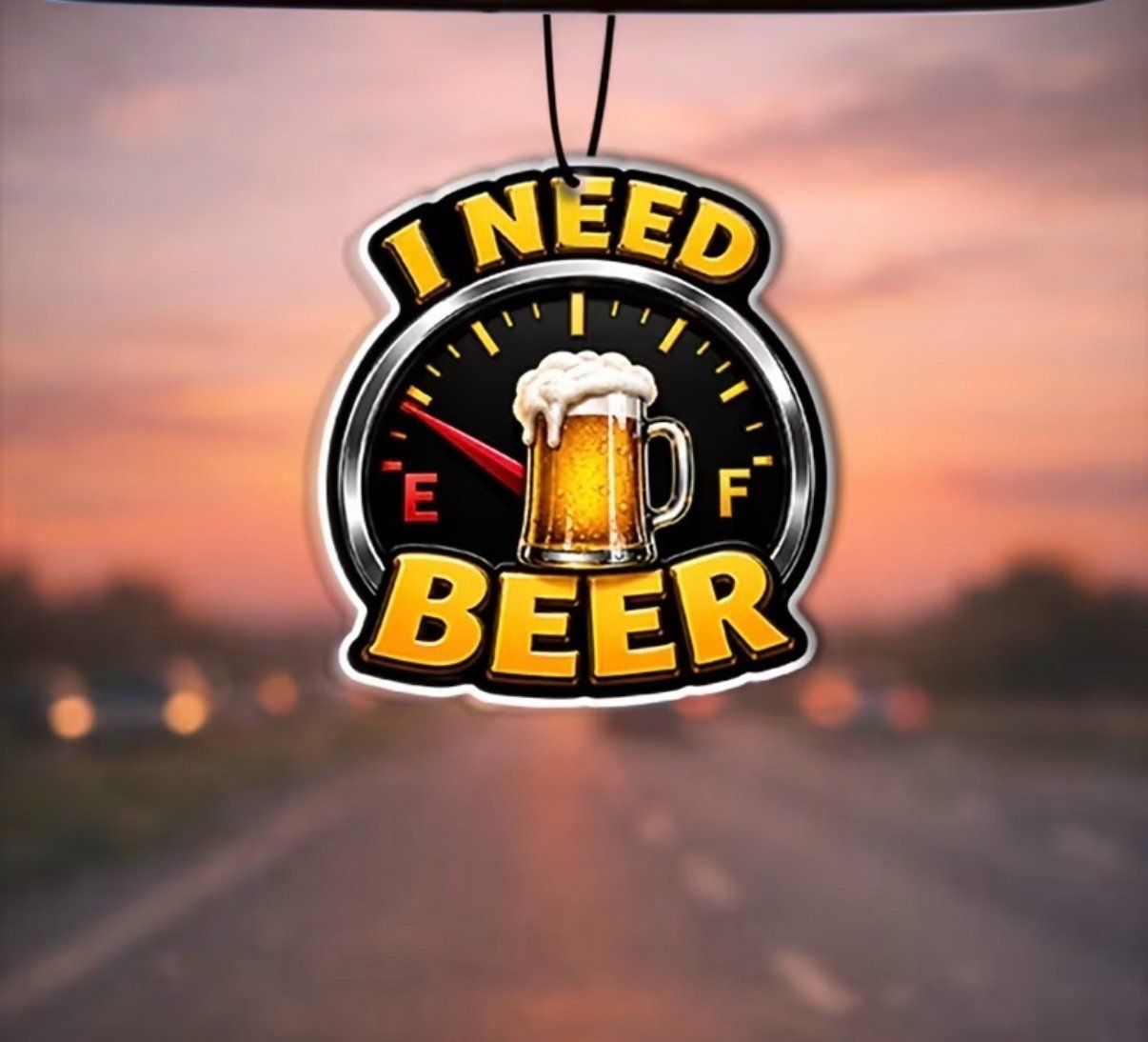 Deodoranti per ambiente: Duftbaum "I Need Beer" – Lustiger Auto-Lufterfrischer – Nuovo e nell'imballaggio originale da Burg AG venduto da Dein-Expert