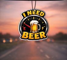 Duftbaum "I Need Beer" – Lustiger Auto-Lufterfrischer