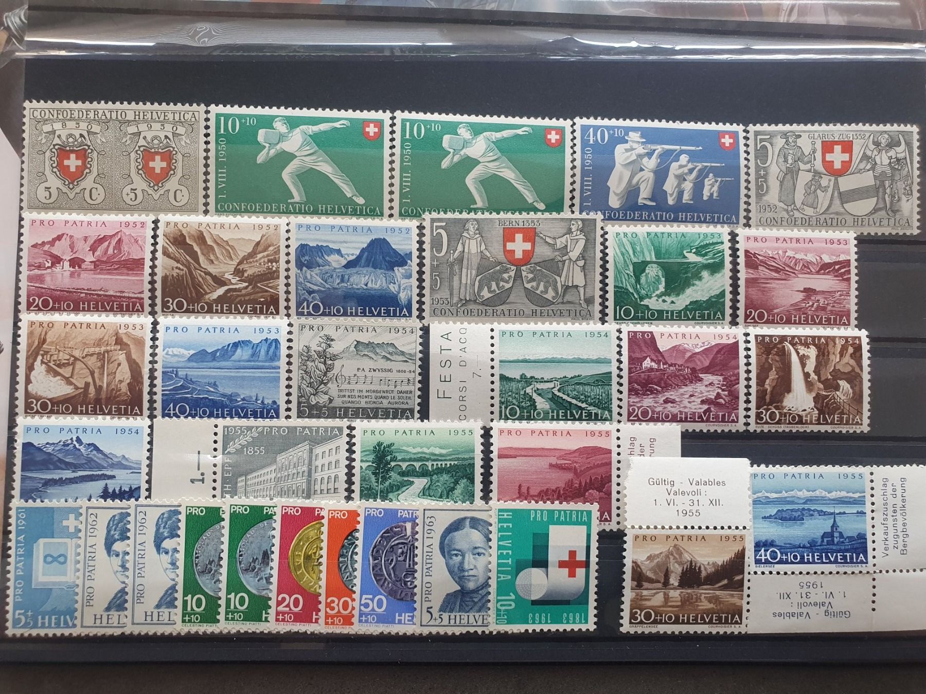 Tutti i francobolli: Lot Pro Patria ** ab 1950 – Usato da Balgach venduto da SIMEON27