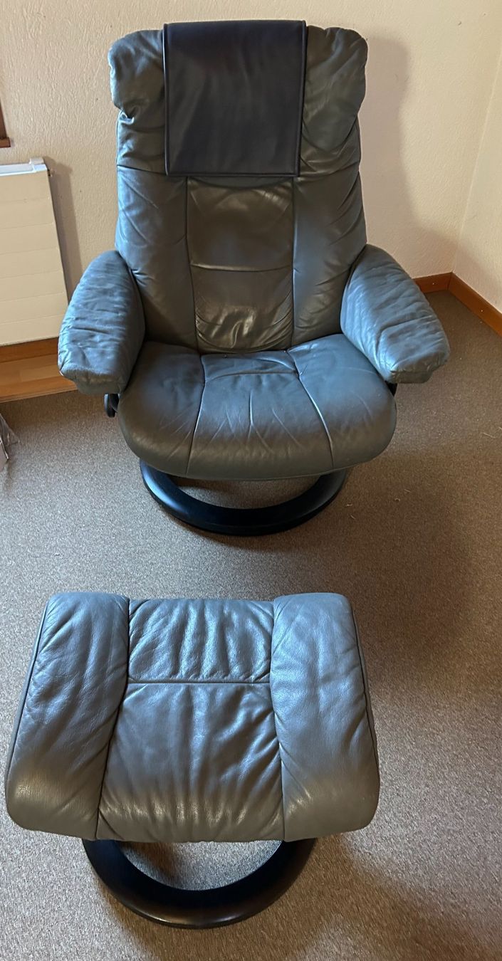 Sessel: Relax-Sessel mit Hocker – Gebraucht aus Döttingen von Cello1963