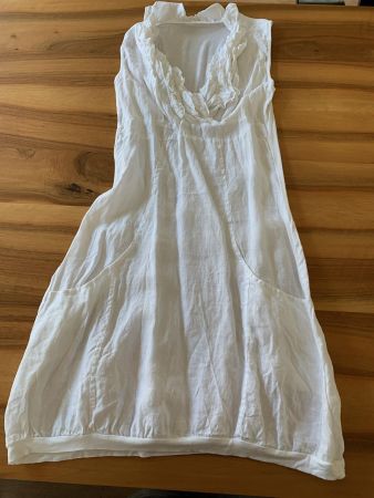 Weisses Traum Leinenkleid Gr. S
