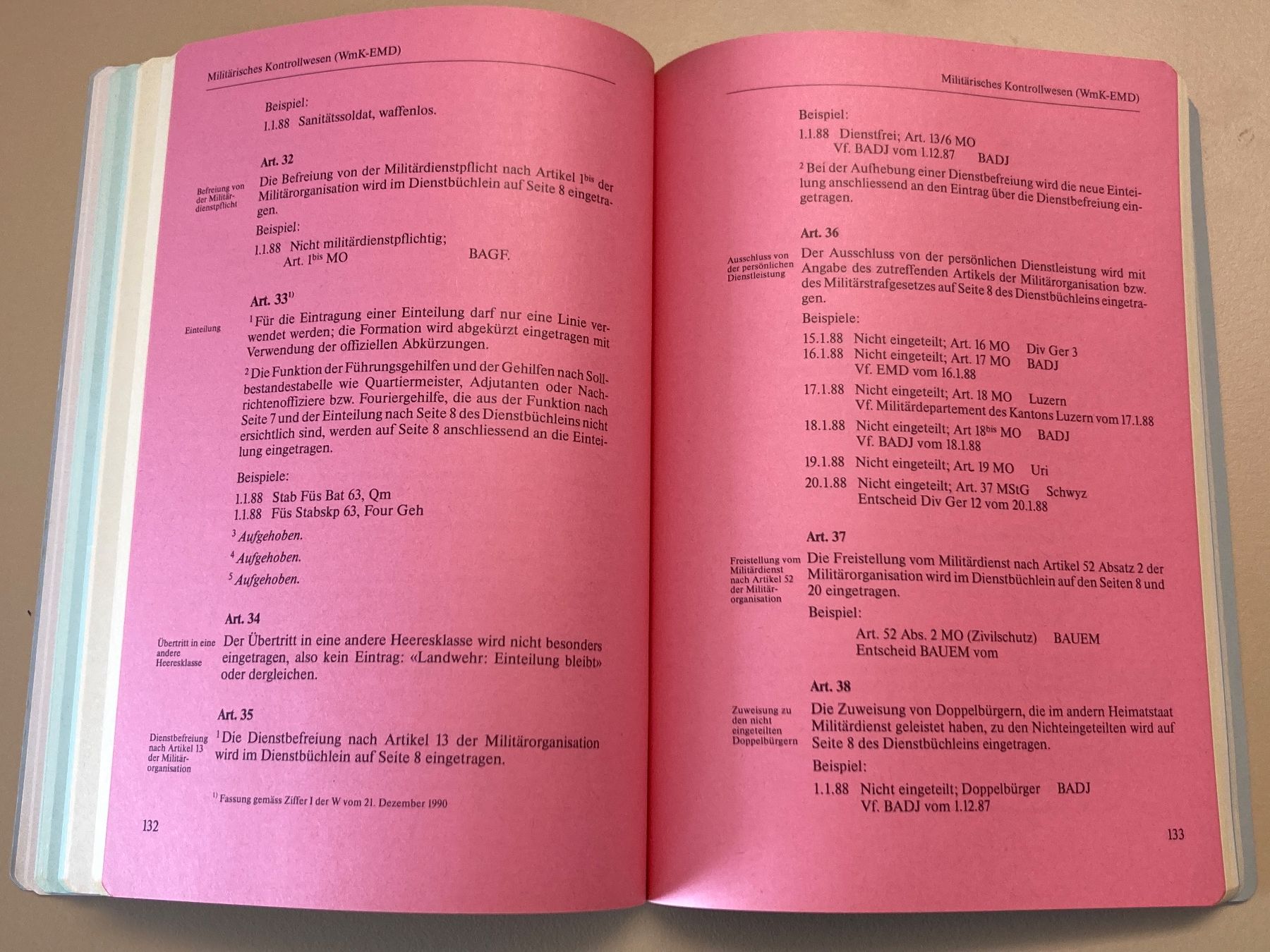 Bücher: Reglement: Militärisches Kontrollwesen - Schweizer Armee – Gebraucht aus Brütten von Hst1 8
