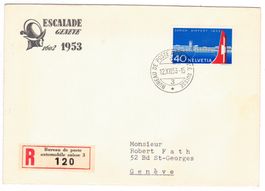 Lettre de Genève BPA A640 pour Genève le 12.XII.53