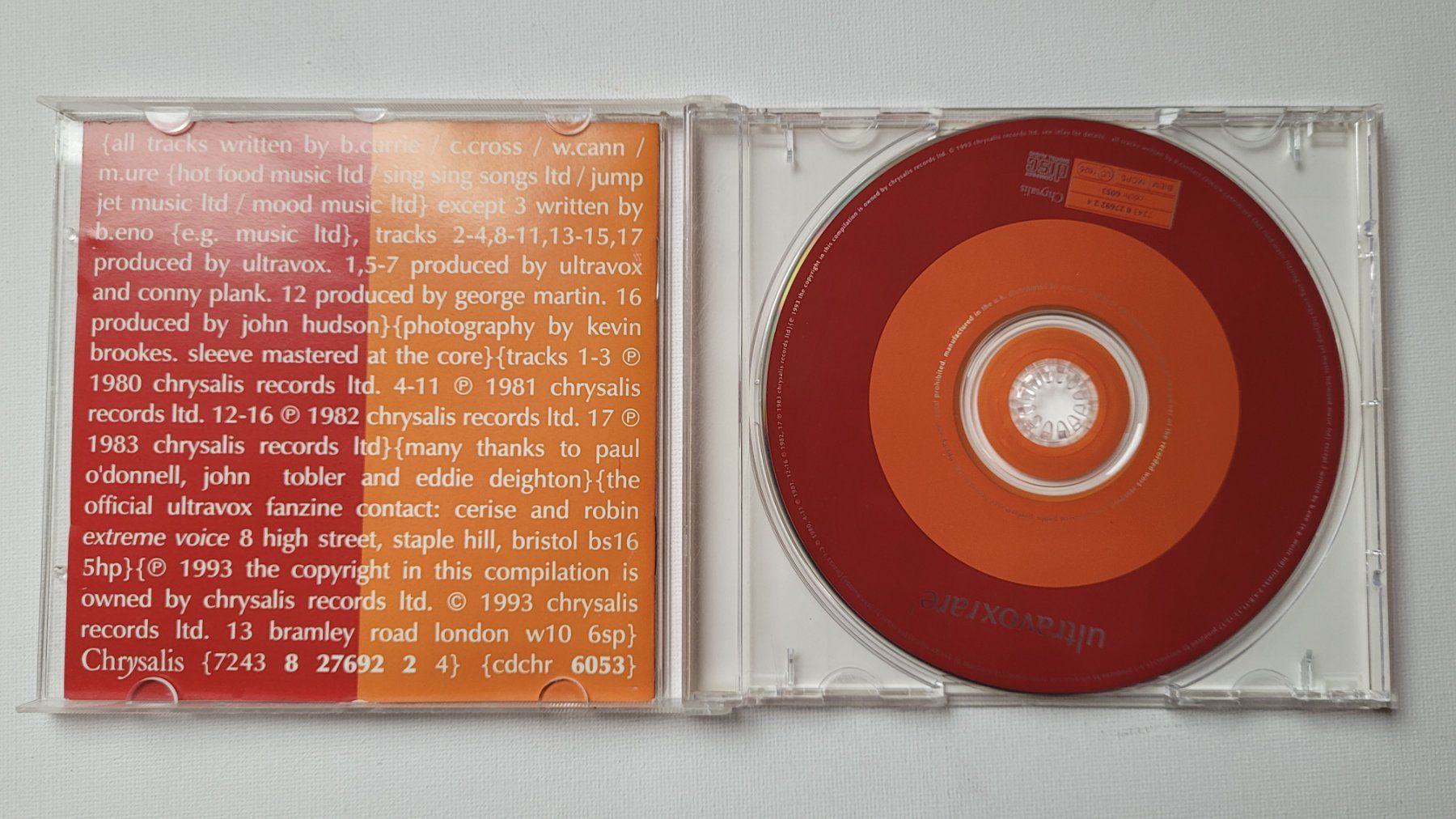 CD: ULTRAVOX - RARE - VOLUME 1 – Usato da Neftenbach venduto da Mador6 1