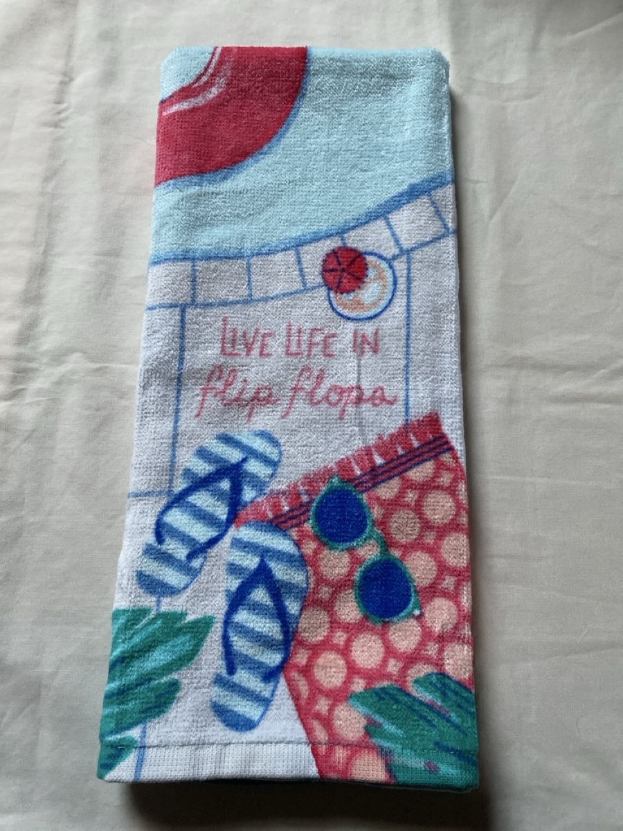 Strofinacci: Summer kitchen Towel "Flip Flops" design – Nuovo e nell'imballaggio originale da Buttikon SZ venduto da Maxwelltime