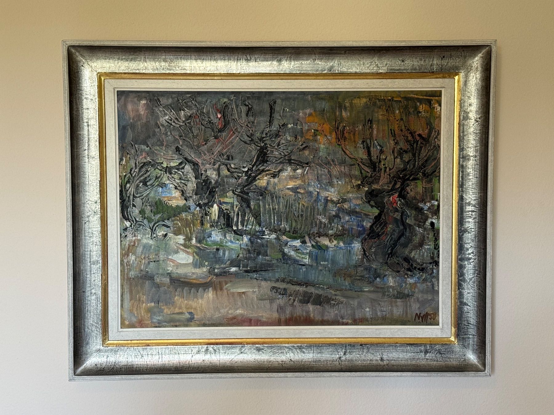 Gemälde: Ernst Nyfenegger Expressive Landschaft, signiert – Gebraucht aus Itingen von uhu777 2