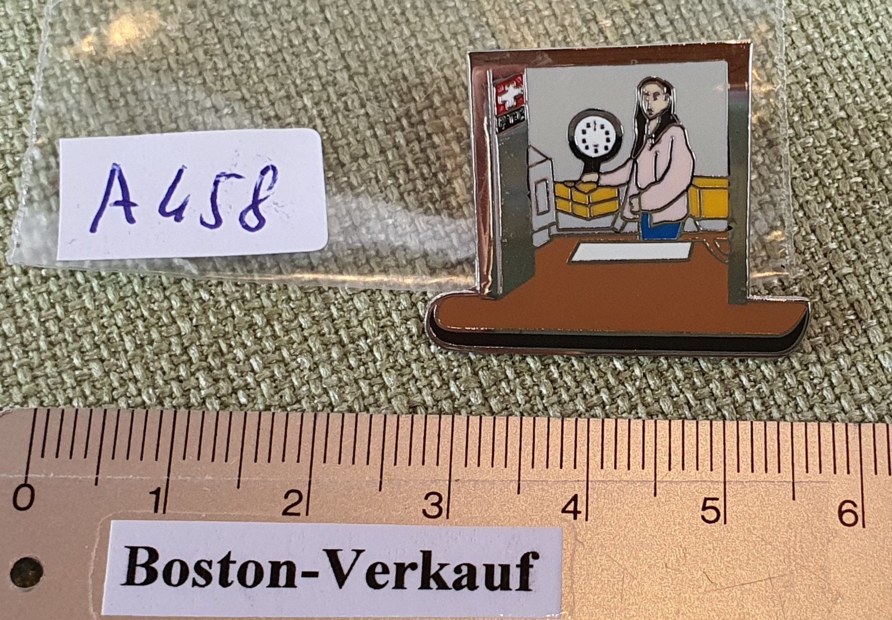 Spille: A458 - Pin PTT Paket Schalter - Die Post – Usato da Reinach BL venduto da Boston-Verkauf 2