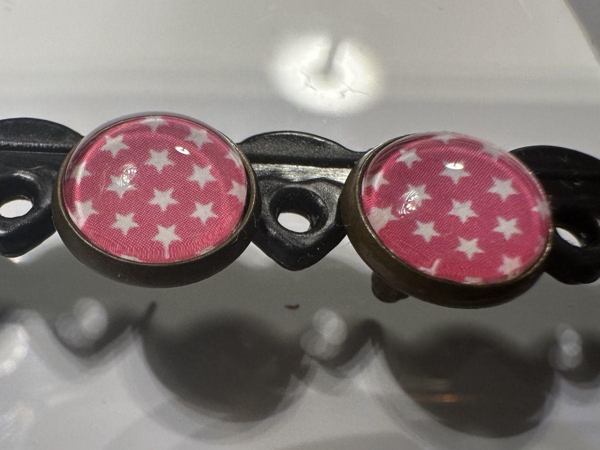 Orecchini pendenti & Orecchini a lobo: Ohrstecker Ohrringe mit Sternen Muster cabochon – Nuovo (secondo la descrizione) da Gelterkinden venduto da Aischas 1