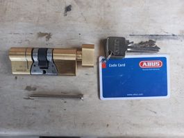 ABUS Schliesszylinder mit Drehknopf , einbaulänge 75 mm