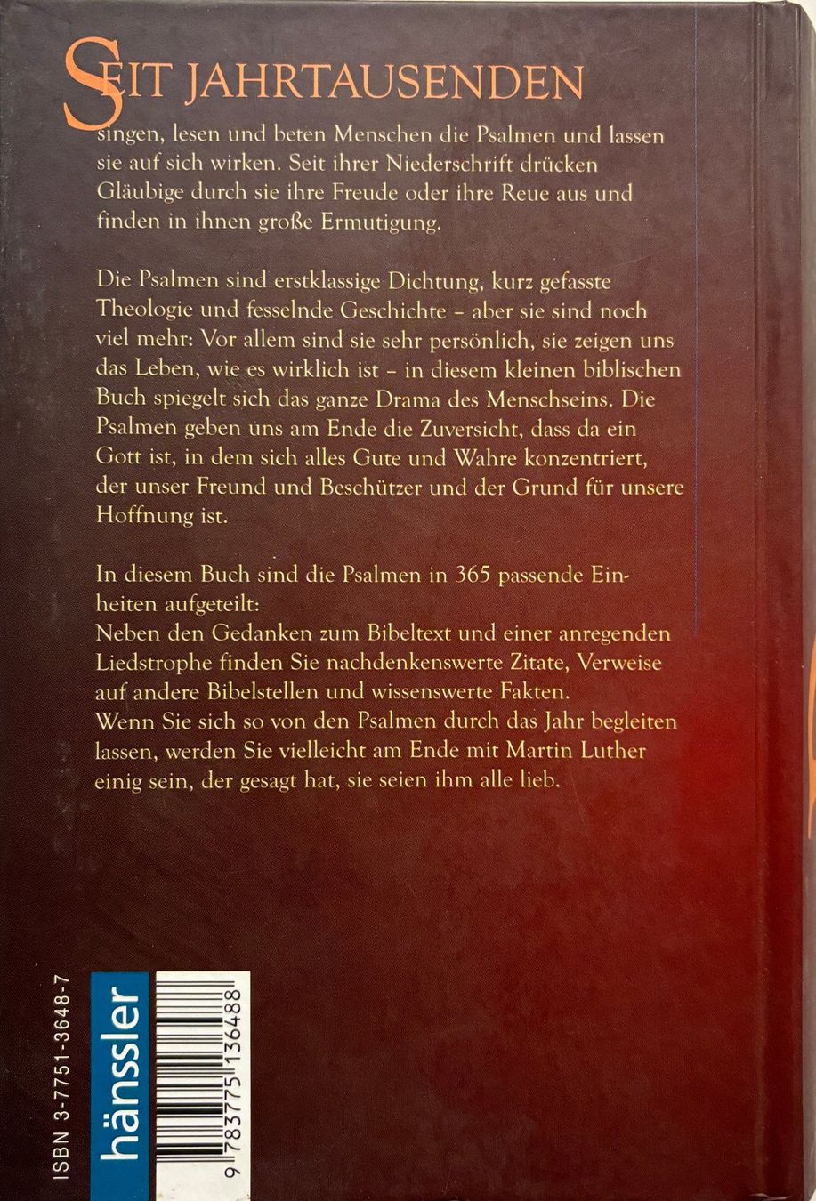 Libri: Petersen William, Psalmen - Lieder des Lebens – Nuovo (secondo la descrizione) da Sarnen venduto da Livres 1