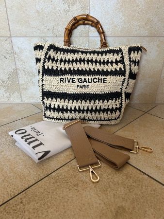 Sac Rive Gauche macramé et bambou
