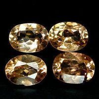 Topas Set 4 Stk 5,91 ct Braun Oval 6x8 mm