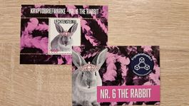 FL-Cryptobriefmarke Nr. 6 - The Rabbit - Violett
