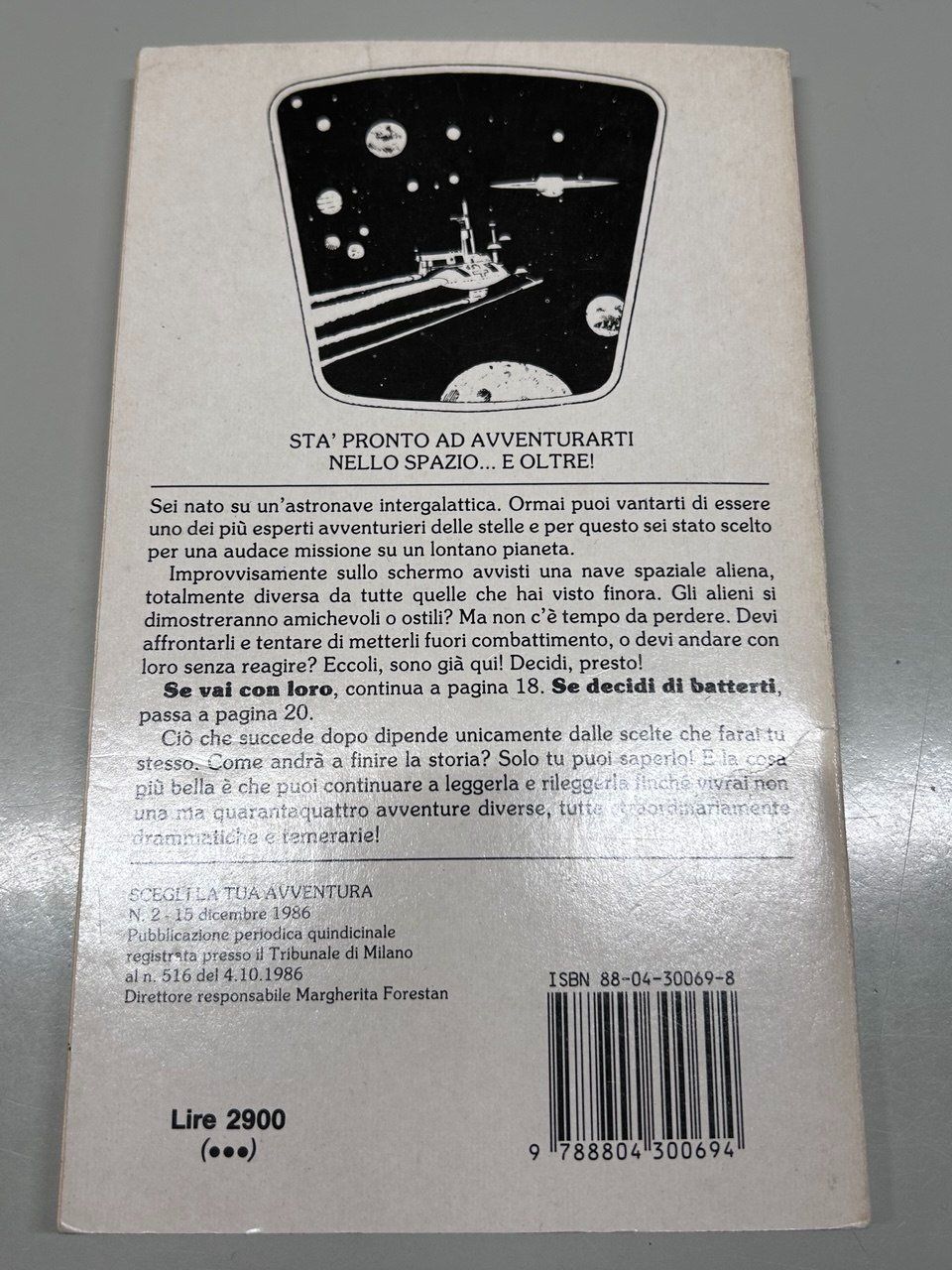 Bücher: N. 2 "Oltre lo spazio" - Edward Packard 1986 – Gebraucht aus Giubiasco von LorisVale 1