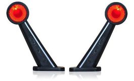2 x LED Umrissleuchte Positionsleuchten  45 Grad 12V 24V