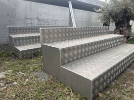 Alu Treppe,Aussentreppe, 3 Stufen