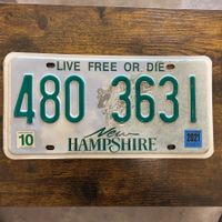 🇺🇸 U.S. Autoschild, New Hampshire 480 3631 - ORIGINAL 